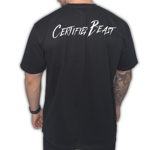 T-Shirt - CERTIFIED BEAST - Noir (UNISEXE)